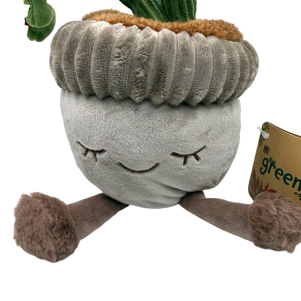 Greenhouse by Russ Poinsettia Potted Plant Plush Red Holiday Kawaii Jazwares NEW - Picture 2 of 5